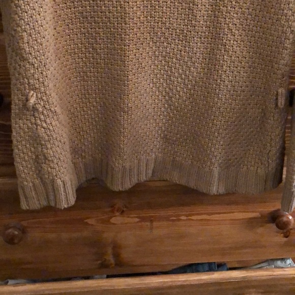 Talbots knitted cardigan size M Tan color - Picture 3 of 4
